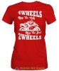 4 wheels move the body 2 wheels move the soul, czerwona damska koszulka, koszulka motocyklowa, koszulka dla motocyklistki, damska koszulka na motocykl, koszulka dla miłośniczki motocykli, motocykl, mucha nie siada sklep.jpg