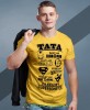 Tata prawdziwy superbohater koszulka dla taty żółta