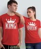 King Queen, czerwone koszulki dla par, dla męża, dla żony, dla chłopaka, dla dziewczyny, dla zakochanych, dla par, walentynki, fajne koszulki, t-shirty dla par, mucha nie siada, mns.jpg
