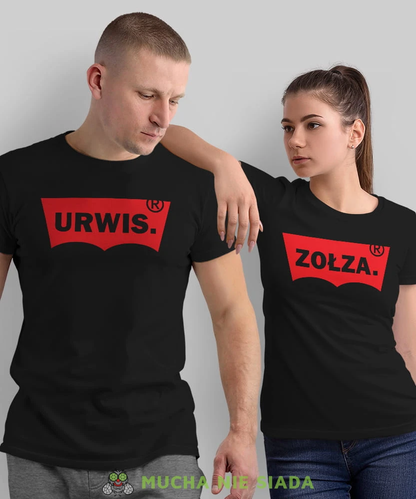 Urwis Zołza, czarne koszulki dla par, dla męża, dla żony, dla chłopaka, dla dziewczyny, dla zakochanych, dla par, walentynki, fajne koszulki, t-shirty dla par, mucha nie siada, mns.jpg