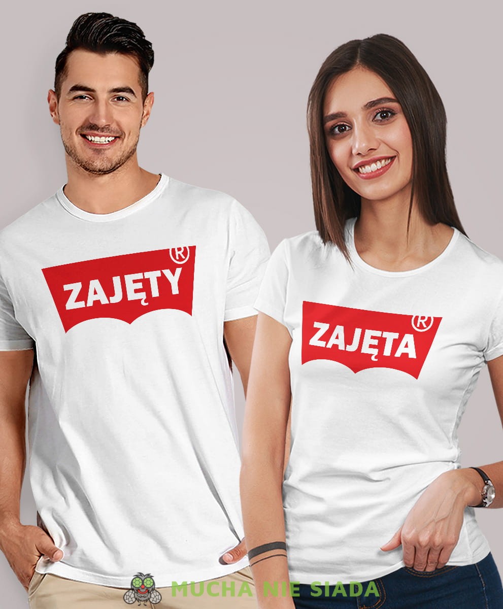 Koszulki dla par - Zajęty Zajęta