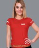 Polska flaga LwG nazwa motocykla, czerwona damska koszulka, koszulka motocyklowa, koszulka dla motocyklistki, damska koszulka na motocykl, koszulka dla miłośniczki motocykli, motocykl, mucha nie siada sklep.jpg
