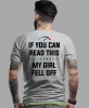 If you can read this my girl fell off, szara męska koszulka, koszulka dla motocyklisty, koszulki na motocykl, koszulka na motocykl, męska koszulka na motocykl na prezent dla miłośnika motocykli.webp
