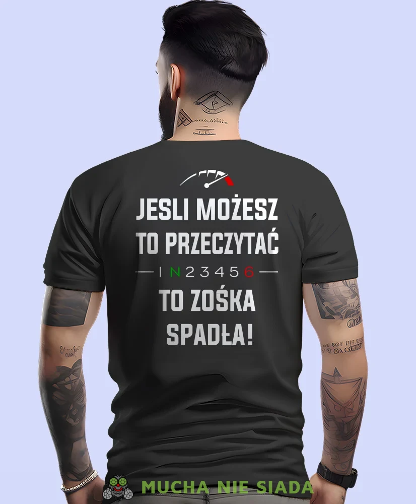 Męska Koszulka motocyklowa - Jeśli możesz to przeczytać