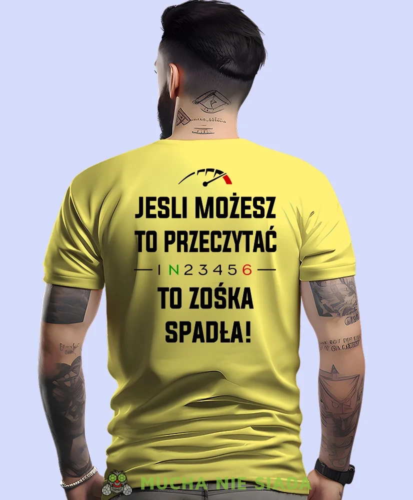 Jeśli możesz to przeczytać, żółta męska koszulka, koszulka dla motocyklisty, koszulki na motocykl, koszulka na motocykl, męska koszulka na motocykl na prezent dla miłośnika motocykli.webp