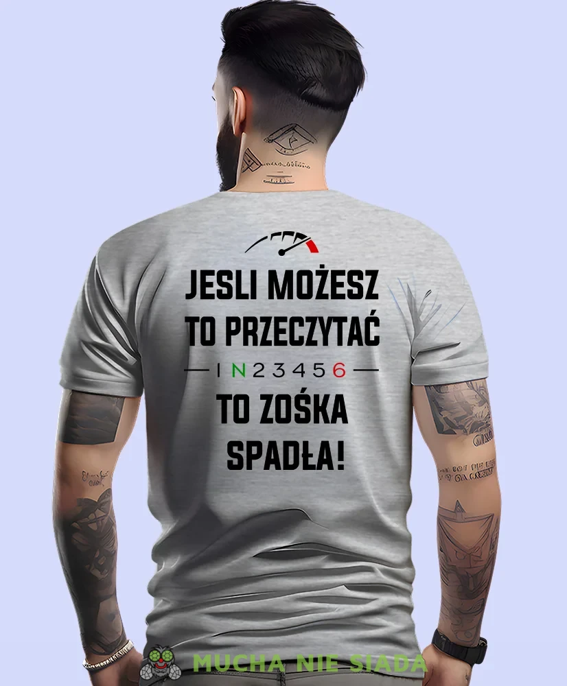 Jeśli możesz to przeczytać, szara męska koszulka, koszulka dla motocyklisty, koszulki na motocykl, koszulka na motocykl, męska koszulka na motocykl na prezent dla miłośnika motocykli.webp