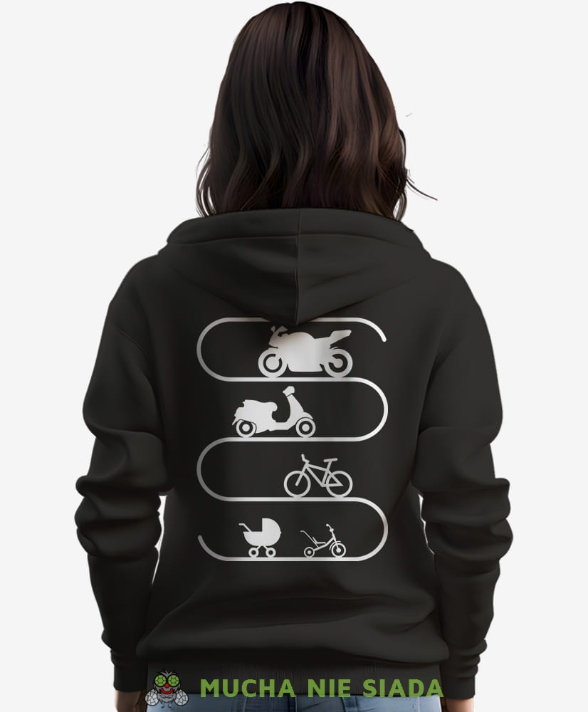 Bluza z kapturem dla motocyklistki - Ewolucja motocyklisty