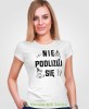 Nie podlizuj się Mała Mi, biała koszulka damska z nadrukiem, dla dziewczyny, na prezent, na urodziny, mucha nie siada, mns.jpg