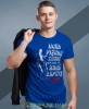 Mam piękną córkę ale mam też broń łopatę i alibi koszulka dla taty niebieska