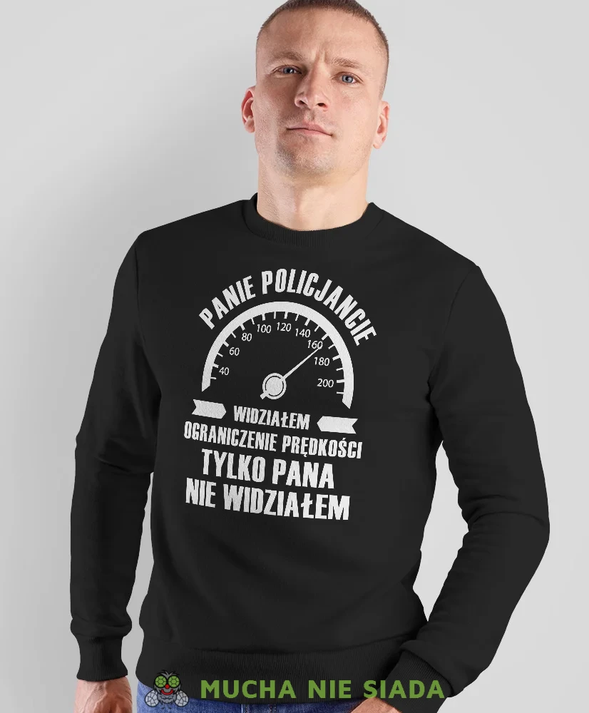 Widziałem ograniczenie prędkości, czarna bluza bez kaptura, prezent dla kierowcy tira, prezent dla kierowcy ciężarówki, bluza dla kierowcy ciężarówki, bluzy dla kierowcy, mucha niesiada, mns.webp