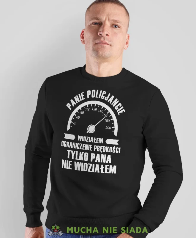 Widziałem ograniczenie prędkości, czarna bluza bez kaptura, prezent dla kierowcy tira, prezent dla kierowcy ciężarówki, bluza dla kierowcy ciężarówki, bluzy dla kierowcy, mucha niesiada, mns.webp