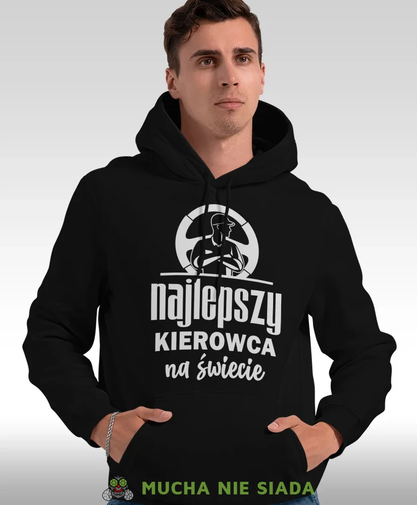Męska bluza z kapturem - Najlepszy kierowca na świecie