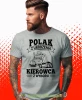 Polak z urodzenia kierowca z wyboru, szara koszulka z nadrukiem, prezent dla kierowcy tira, prezent dla kierowcy ciężarówki, koszulka dla kierowcy ciężarówki, koszulki dla kierowcy, mucha niesiada, mns.webp