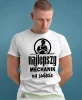 Najlepszy mechanik na świecie, biała męska koszulka, prezent dla mechanika, koszulka z nadrukiem dla mechanika, koszulka dla mechanika, koszulki dla mechanika, mucha niesiada, mns.webp