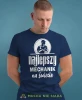Najlepszy mechanik na świecie, granatowa męska koszulka, prezent dla mechanika, koszulka z nadrukiem dla mechanika, koszulka dla mechanika, koszulki dla mechanika, mucha niesiada, mns.webp
