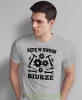 Będę w swoim biurze, szara męska koszulka, prezent dla mechanika, koszulka z nadrukiem dla mechanika, koszulka dla mechanika, koszulki dla mechanika, mucha niesiada, mns.webp