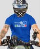 EKG motocyklisty, niebieska męska koszulka, koszulka dla motocyklisty, koszulki na motocykl, koszulka na motocykl, męska koszulka na motocykl na prezent dla miłośnika motocykli.jpg