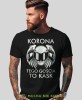 Korona tego gościa to kask, czarna męska koszulka, koszulka dla motocyklisty, koszulki na motocykl, koszulka na motocykl, męska koszulka na motocykl na prezent dla miłośnika motocykli.jpg