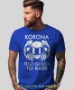 Korona tego gościa to kask, niebieska męska koszulka, koszulka dla motocyklisty, koszulki na motocykl, koszulka na motocykl, męska koszulka na motocykl na prezent dla miłośnika motocykli.jpg