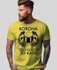 Korona tego gościa to kask, żółta męska koszulka, koszulka dla motocyklisty, koszulki na motocykl, koszulka na motocykl, męska koszulka na motocykl na prezent dla miłośnika motocykli.jpg