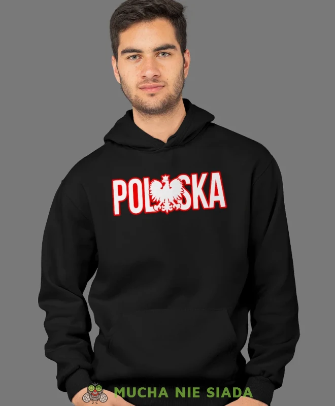Orzeł Polski Polska, męska bluza z kapturem, bluza patriotyczna, bluzy z grafiką patriotyczną, dla mężczyzny, bluzay patriotyczne, bluza Polska, bluzy patriotyczne z kapturem.webp