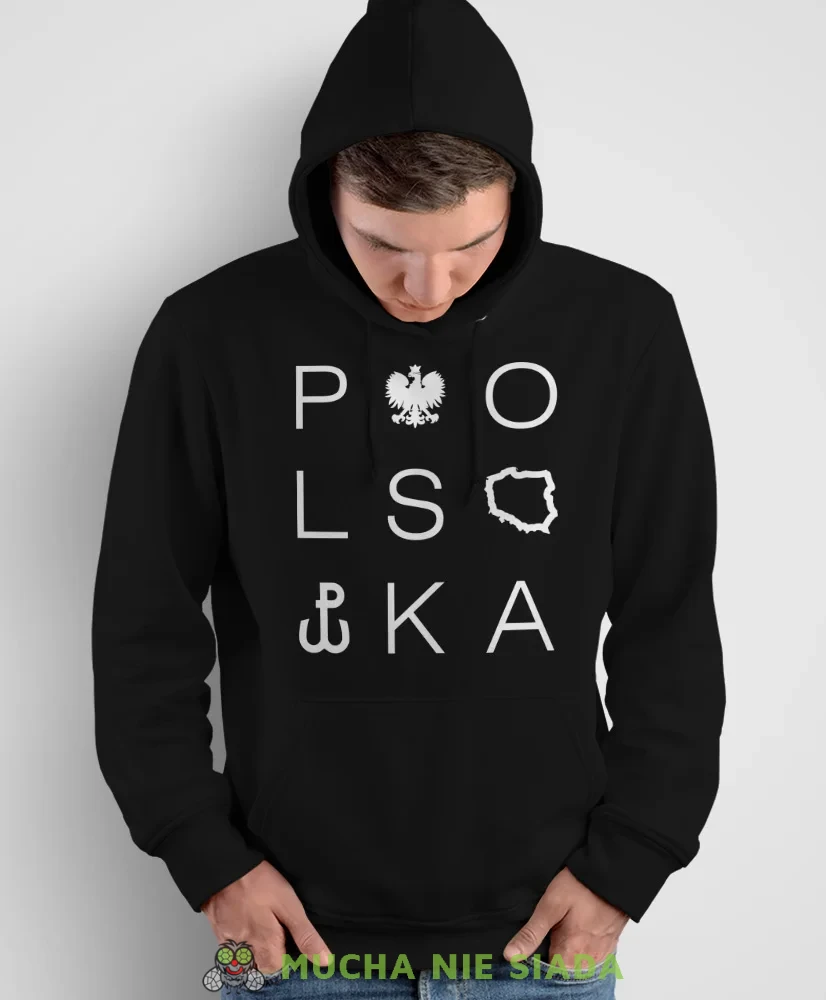 Polska Orzeł Polska Walcząca, męska bluza z kapturem, bluza patriotyczna, bluzy z grafiką patriotyczną, dla mężczyzny, bluzay patriotyczne, bluza Polska, bluzy patriotyczne z kapturem.webp