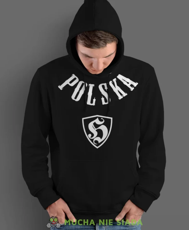 Polska Hooligans, męska bluza z kapturem, bluza patriotyczna, bluzy z grafiką patriotyczną, dla mężczyzny, bluzay patriotyczne, bluza Polska, bluzy patriotyczne z kapturem.webp