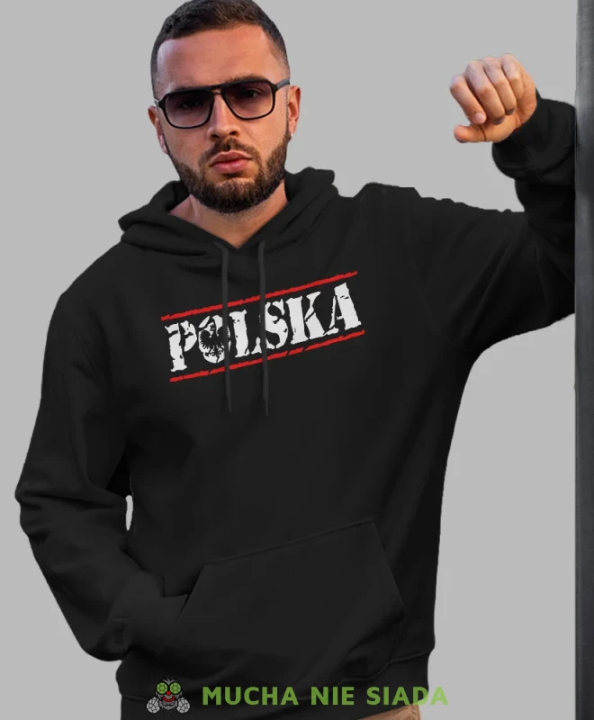 Polska Orzeł Polski, męska bluza z kapturem, bluza patriotyczna, bluzy z grafiką patriotyczną, bluzay patriotyczne, bluza Polska, bluzy patriotyczne z kapturem.webp