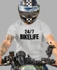 Bikelife, szara męska koszulka, koszulka dla motocyklisty, koszulki na motocykl, koszulka na motocykl, męska koszulka na motocykl na prezent dla miłośnika motocykli.webp