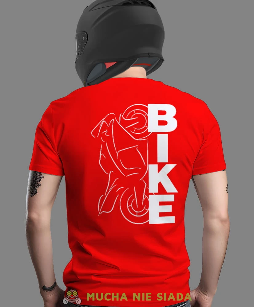 Bike Motocykl, czerwona męska koszulka, koszulka dla motocyklisty, koszulki na motocykl, koszulka na motocykl, męska koszulka na motocykl na prezent dla miłośnika motocykli.jpg
