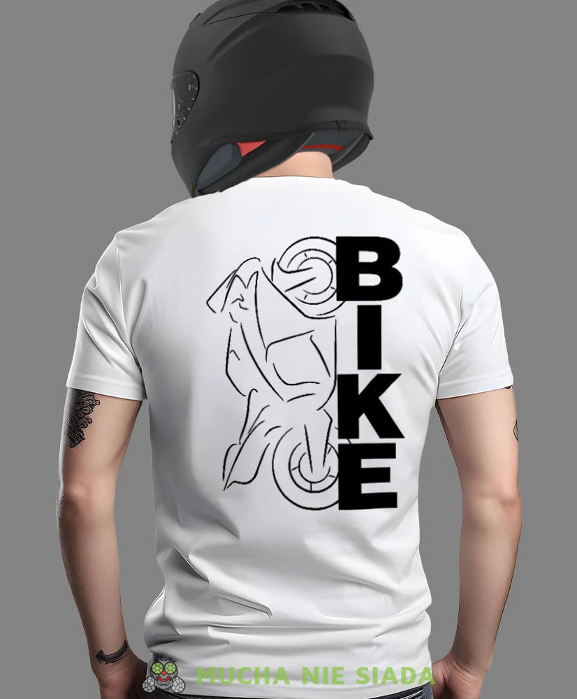 Bike Motocykl, biała męska koszulka, koszulka dla motocyklisty, koszulki na motocykl, koszulka na motocykl, męska koszulka na motocykl na prezent dla miłośnika motocykli.jpg