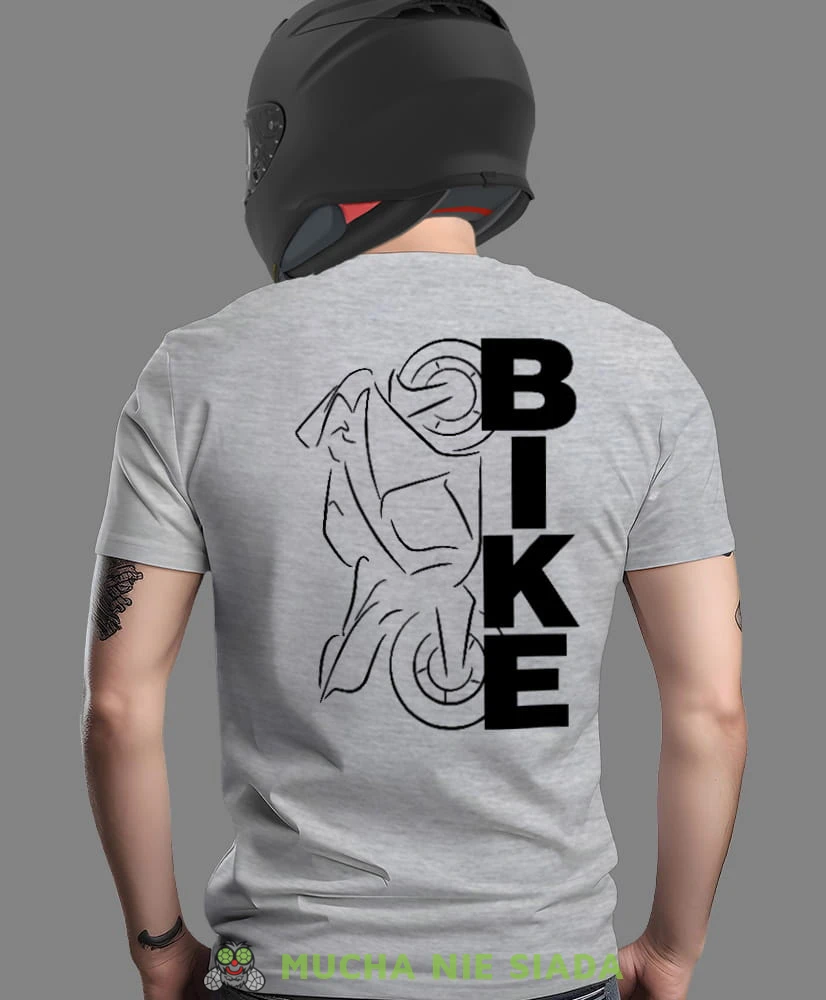 Bike Motocykl, szara męska koszulka, koszulka dla motocyklisty, koszulki na motocykl, koszulka na motocykl, męska koszulka na motocykl na prezent dla miłośnika motocykli.jpg