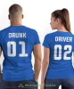 Drunk Driver, niebieskie koszulki dla par, dla męża, dla żony, dla chłopaka, dla dziewczyny, dla zakochanych, dla par, walentynki, fajne koszulki, t-shirty dla par, mucha nie siada, mns.webp