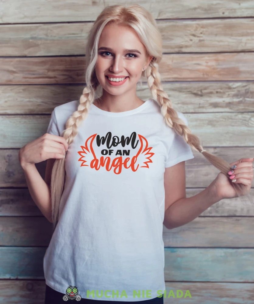 MOM OF AN ANGEL koszulka dla mamy