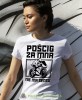 Pościg za mną nie ma sensu, biała damska koszulka, koszulka motocyklowa, dla motocyklistki, koszulka na motocykl, dla miłośniczki motocykli, mucha nie siada.jpg