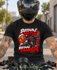 Czarna koszulka motocyklowa Dzisiaj Nie Piję Dzisiaj Tankuję, zabawna koszulka dla motocyklisty, Mucha Nie Siada