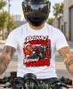 Biała koszulka motocyklowa Dzisiaj Nie Piję Dzisiaj Tankuję, prezent dla motocyklisty, koszulka moto
