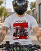 Szara melanż koszulka Mówiła Wybieraj Ja Albo Motocykl, koszulka dla motocyklisty MNS