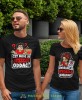 Czarne koszulki dla par Czy mogę ją jeszcze oddać Gwarancja wygasła kochanie, śmieszny komplet dla małżeństwa, prezent na rocznicę ślubu.