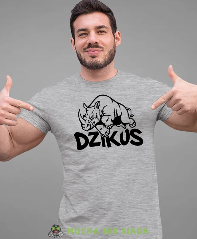 dzikus, szara koszulka na siłownię, męska koszulka, koszulka sportowa, na sport, gym, na siłownię.jpg