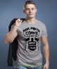 Mam piękną córkę ale mam też broń łopatę i alibi koszulka dla taty szara