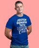 Jestem dumnym tatą super córki - koszulka dla taty niebieska
