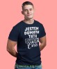 Jestem dumnym tatą super córki - koszulka dla taty granatowa