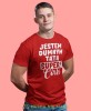 Jestem dumnym tatą super córki - koszulka dla taty czerwona
