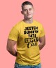 Jestem dumnym tatą super córki - koszulka dla taty żółta