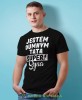 Jestem dumnym tatą super syna - koszulka dla taty czarna