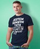 Jestem dumnym tatą super synów - koszulka dla taty granatowa
