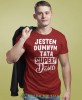 Jestem dumnym tatą super dzieci - koszulka dla taty czerwona