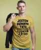 Jestem dumnym tatą super dzieci - koszulka dla taty żółta