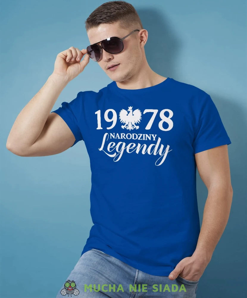 Narodziny legendy Orzeł Polski Koszulka Urodzinowa niebieska